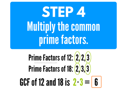 Greatest Common Factor (GCF) - KATE'S MATH LESSONS